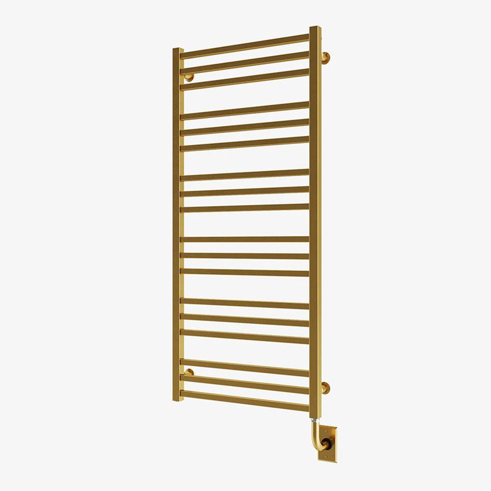 ICO Bath 23.5''x47.5'' Avento Electric Hardwired Towel Warmer - PVD Brushed Gold