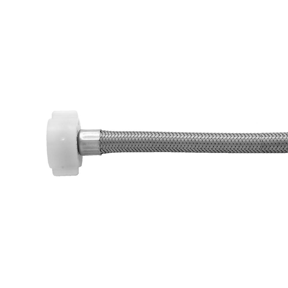 Jaclo JACLO Flex Stainless Steel Flexible Braided 3/8'' O.D. x 7/8'' I.D.- 12in Toilet Supply Line with Plastic Nut