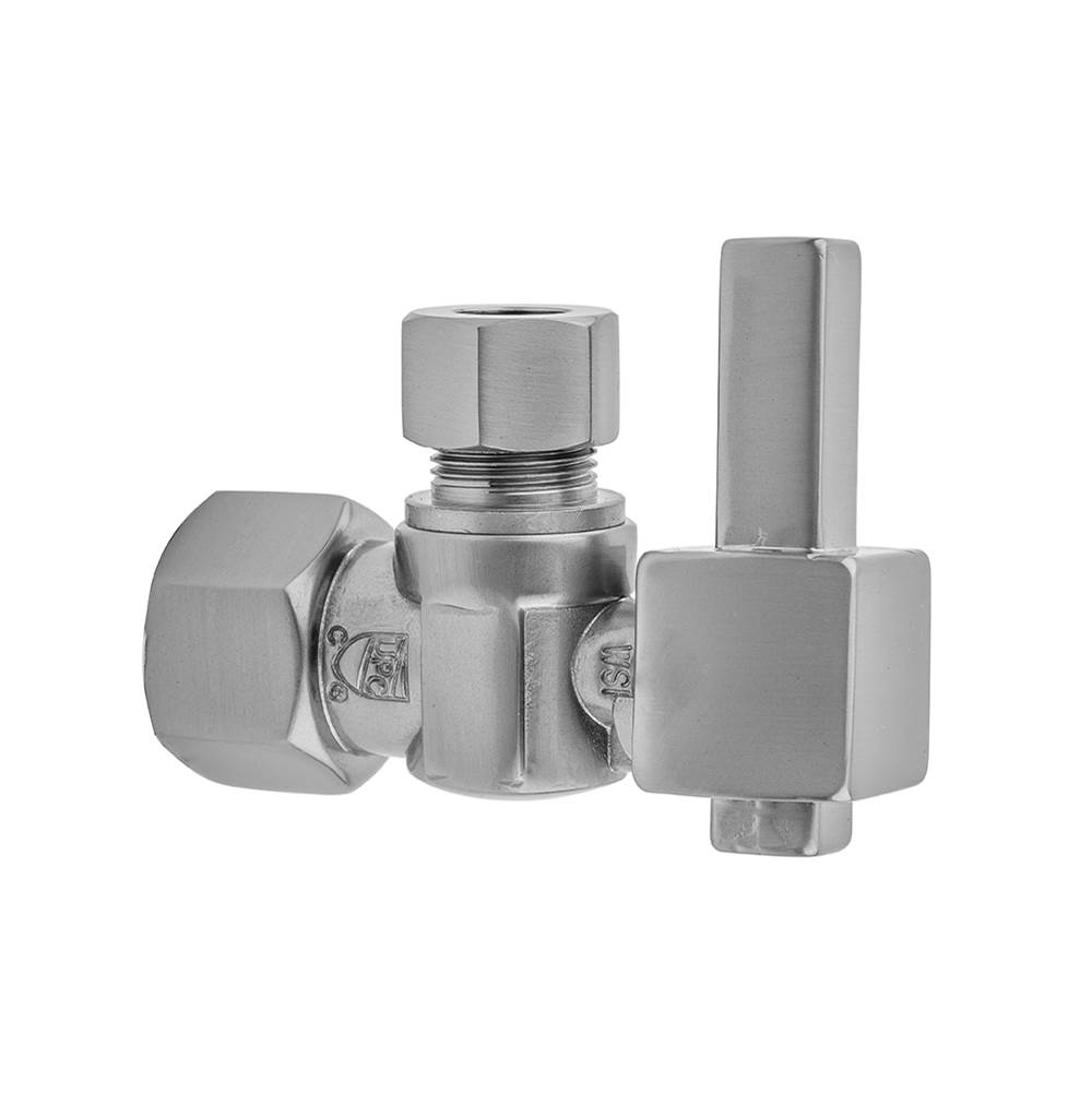 Jaclo Quarter Turn Angle Pattern 1/2'' IPS x 3/8'' O.D. Supply Valve with Square Lever Handle