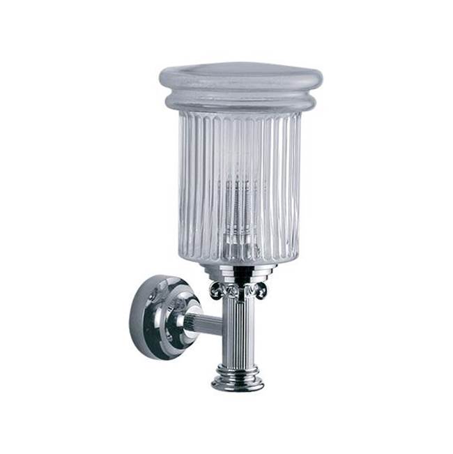 Rohl Aphrodite Wall Mounted Lamp With Clear Glass In Polished Nickel